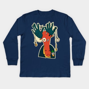 Elk #01 Kids Long Sleeve T-Shirt